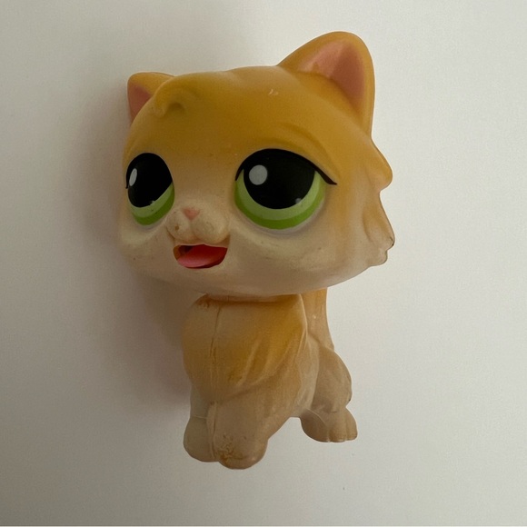 Vintage LPS - Littlest Pet Shop - 2005 Rare Magic Motion Cat - yellow/white - Picture 3 of 5